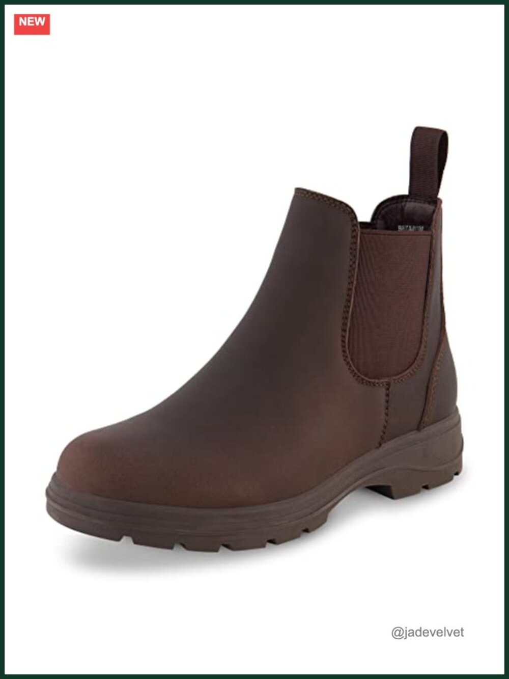 Women's Chelsea Boots, Soft Vegan Leather, Memory Foam, Non-Slip, Pull-On Ankle
